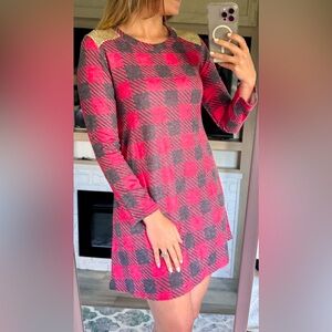 Simply Southern | Checkered Sequin Dress | Size S